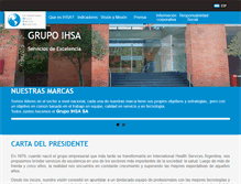 Tablet Screenshot of ihsa.com.ar